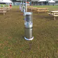 Our area heaters used at an outdoor event