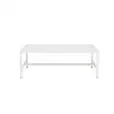 Atlas rectangular coffee table with white frame and white top at a wedding lounge setting
