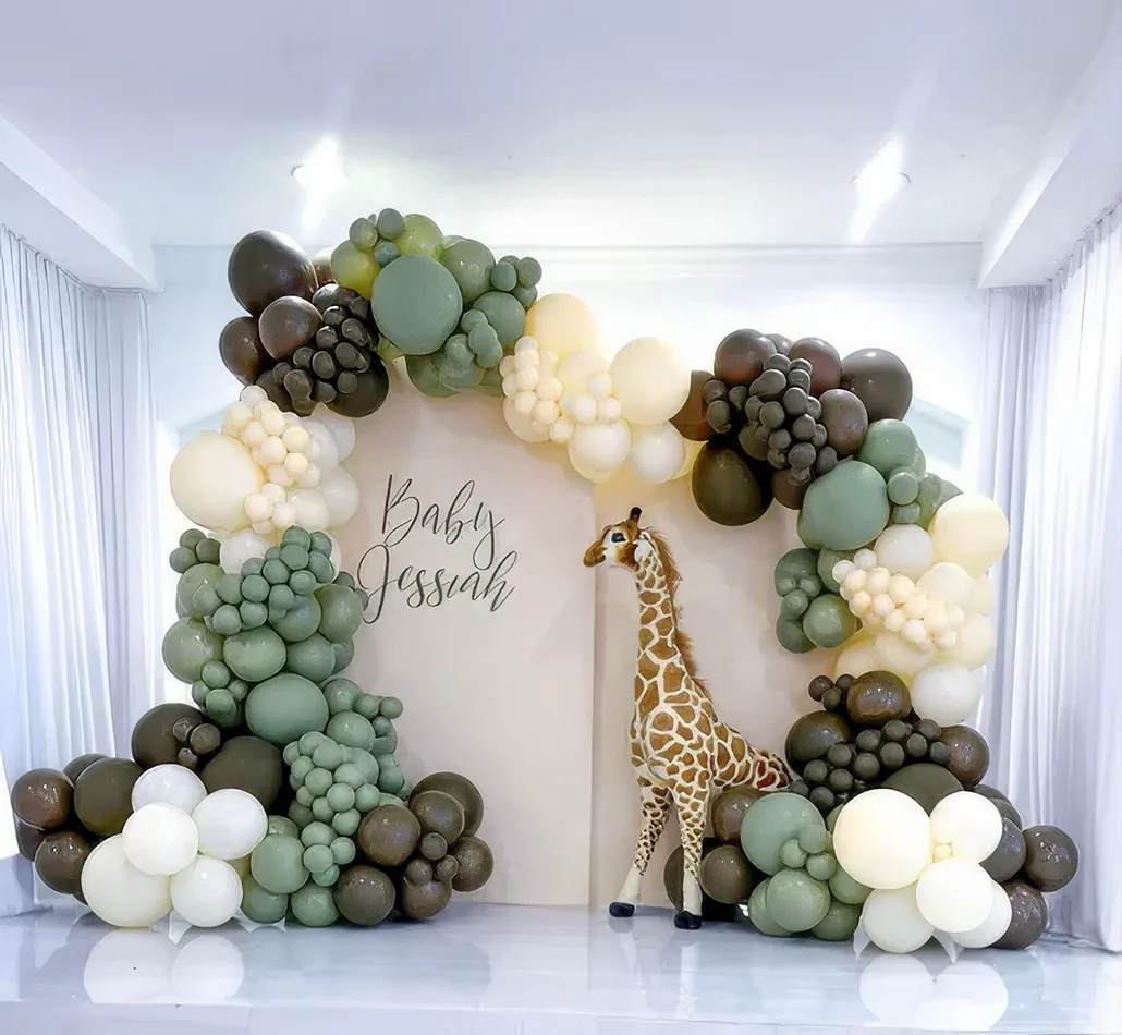 A Beautiful large balloon garland package for hire