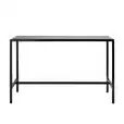 Black Rectangular Tapas Table Hire w/ Black Top