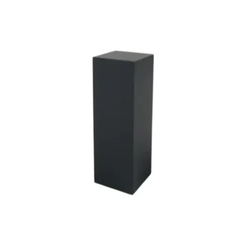 Black Timber Plinth Hire - 70cm
