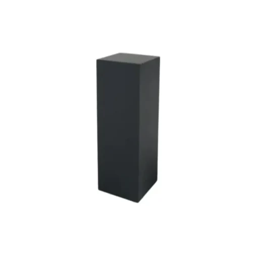 Black Timber Plinth Hire - 70cm