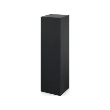 Black Timber Plinth Hire - 90cm