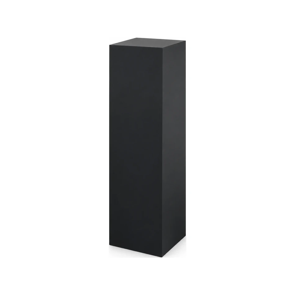 Black Timber Plinth Hire - 90cm