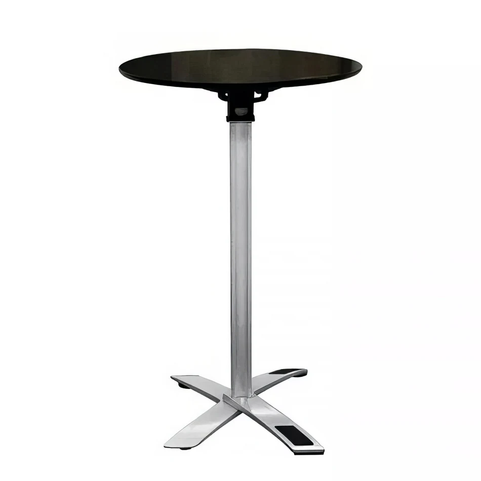 Black Top Cocktail Table Hire