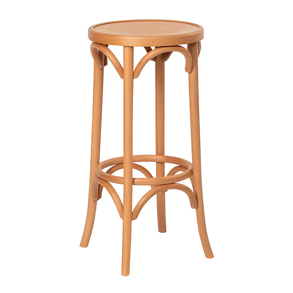 Blonde Bentwood Bar Stool