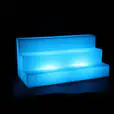 A blue LED bar with a mesmerizing blue light on it, perfect for creating an enchanting vibe at any event.