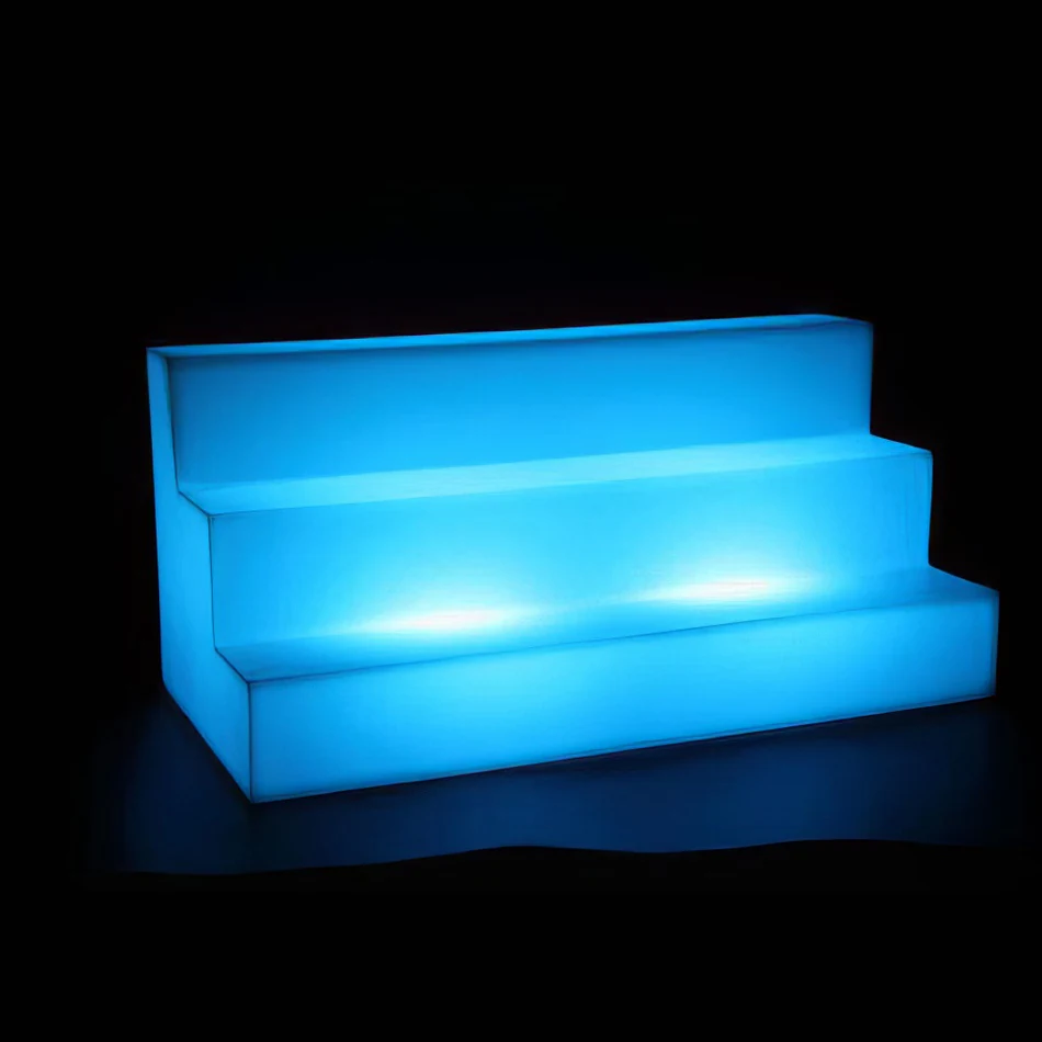 A blue LED bar with a mesmerizing blue light on it, perfect for creating an enchanting vibe at any event.