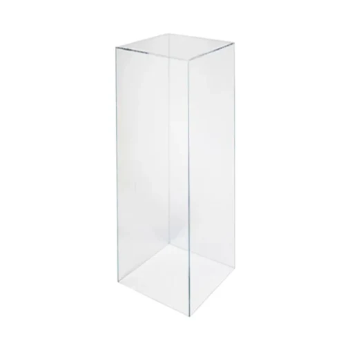 Clear Acrylic Plinth Hire - 100cm