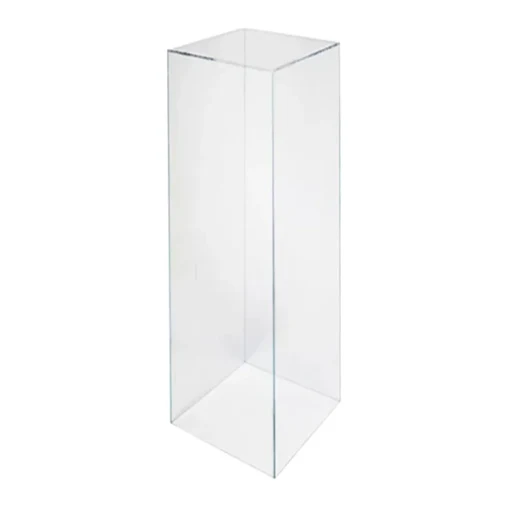 Clear Acrylic Plinth Hire - 110cm