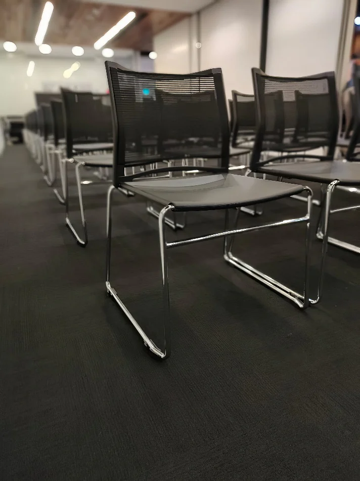 Close-up of our conference chairs