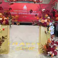 The grand opening of the Gold Mirror Plinth Hire.