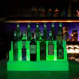 Green glow bottle shelf