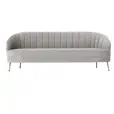 Harlow three seater dove grey velvet lounge for weddings and corporate events