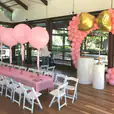 Kids gladiator chairs hired for a party