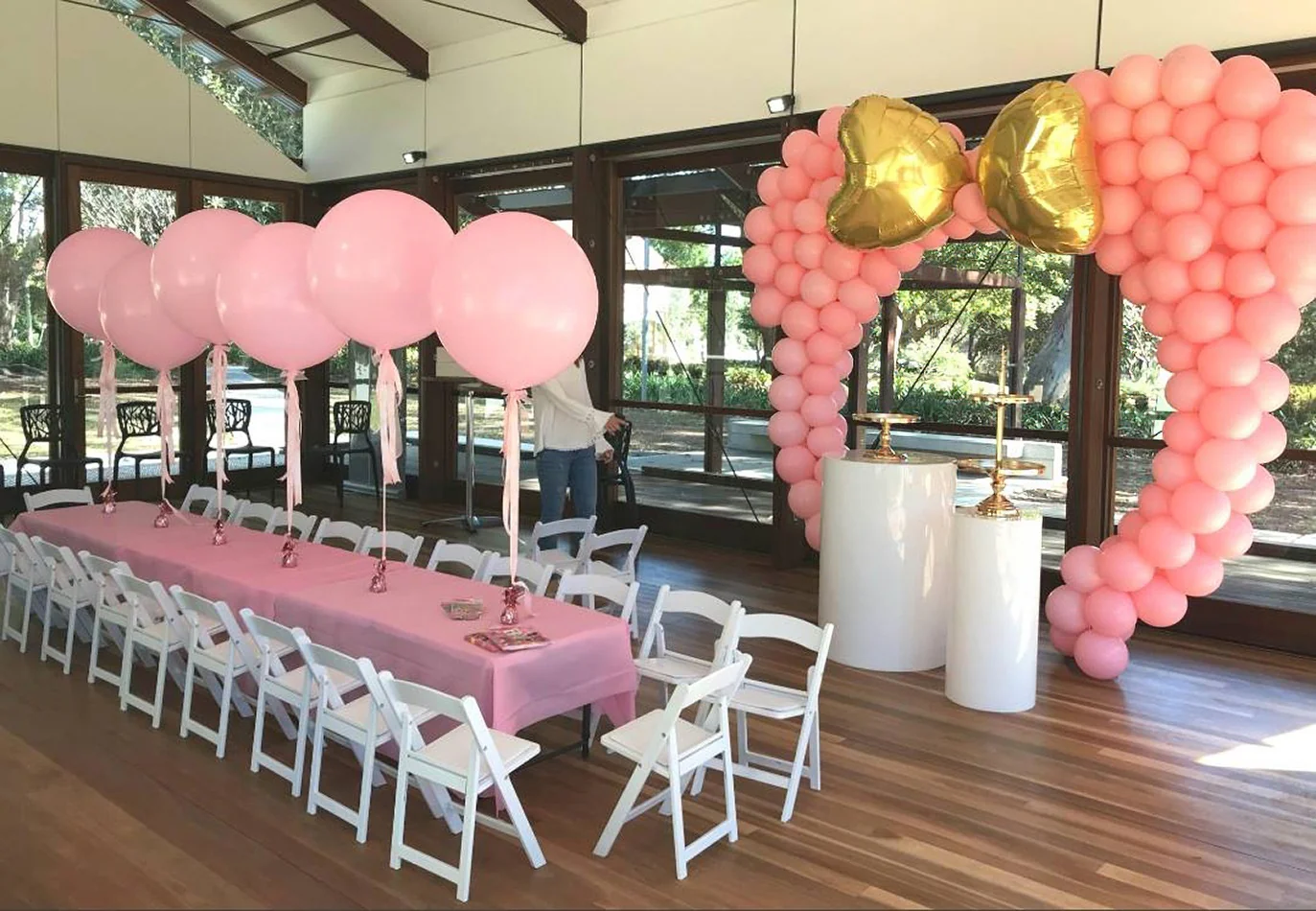 Kids gladiator chairs hired for a party