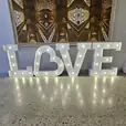 Light Up "LOVE" Letter Hire