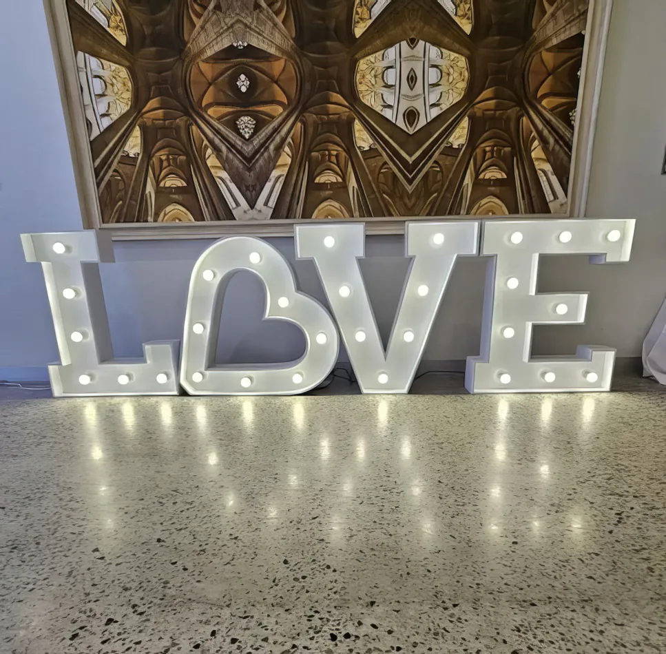 Light Up "LOVE" Letter Hire