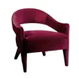 Lola arm chair in maroon velvet for moody styled events and cocktail lounges