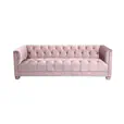 Luxe three seater pink velvet lounge for weddings and corporate events