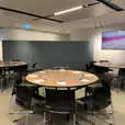 Our partition being used in an office event