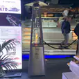 Our pyramid heater being hired for a boat Expo
