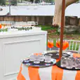 Our service counter bar being used an outdoor function