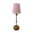 Our pink shade table lamp for hire