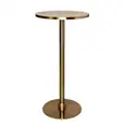 Brass Cocktail Bar Table Hire w/ Pink Terrazzo Top