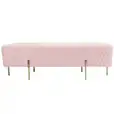 Pink Velvet Ottoman Bench Hire