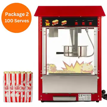 Popcorn Machine Hire - Package 2 (100 Serves)