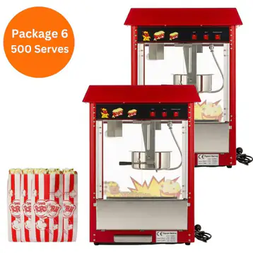 Popcorn Machine Hire - Package 6 (500 Serves)