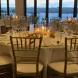 Choose our Sydney wedding venue for a stunning event, complete with Round Timber Banquet Table Hire.