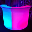 Twin colour glow corner bar piece