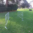 Two of our crowd control barriers for hire for any Sydney events