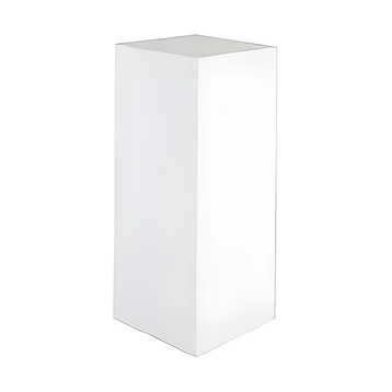 White Acrylic Plinth Hire - 100cm
