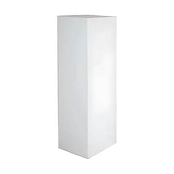 White Acrylic Plinth Hire - 110cm