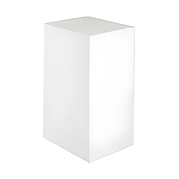 White Acrylic Plinth Hire - 90cm