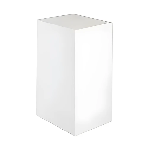 White Acrylic Plinth Hire - 90cm
