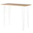Or white hairpin high bar table on a white background