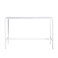 White Rectangular Tapas Table Hire w/ White Top