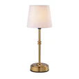 Our white shade table lamp for hire
