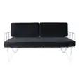 Wire Sofa Lounge w/ Black Velvet Cushions
